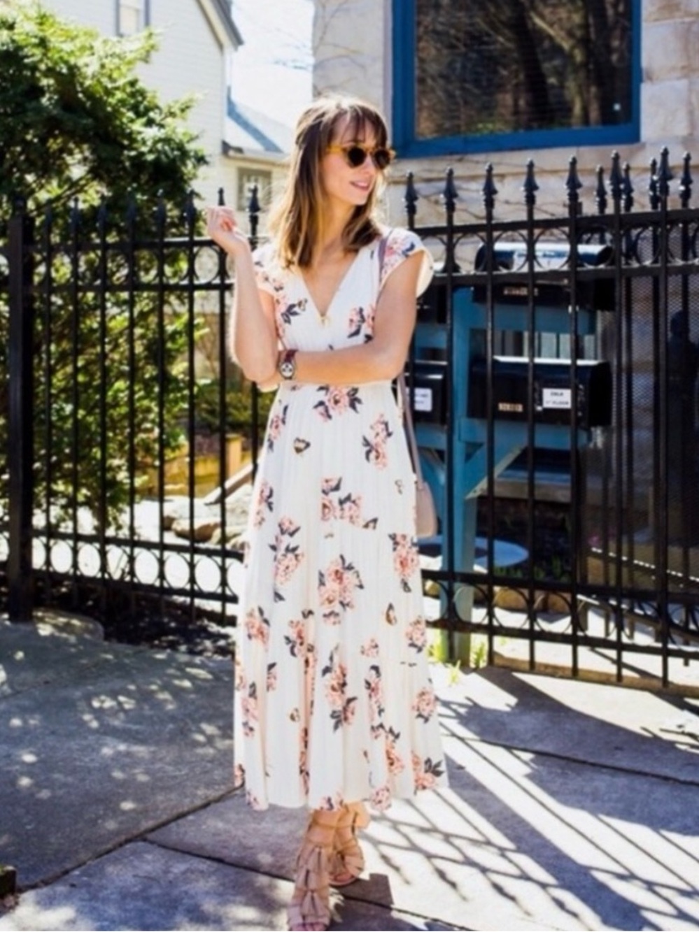 Free People All I Got floral  maxi dress